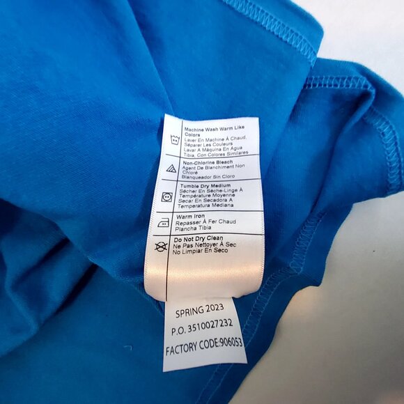 Carhartt Womens Loose Fit Heavyweight Short-Sleeve Pocket T-Shirt Size 1X Blue - Picture 8 of 10